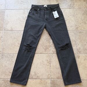 Mikuta Womens Ripped Relaxed Jean MI-12-RLJ-Black Size 27.